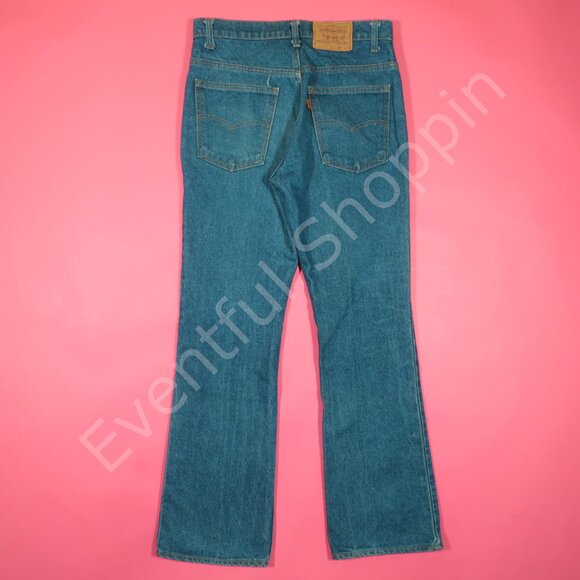 VIntage Levis Flare Jeans Mens 33 Blue 517 Orange Tab 70s Denim 80s USA - Picture 3 of 8